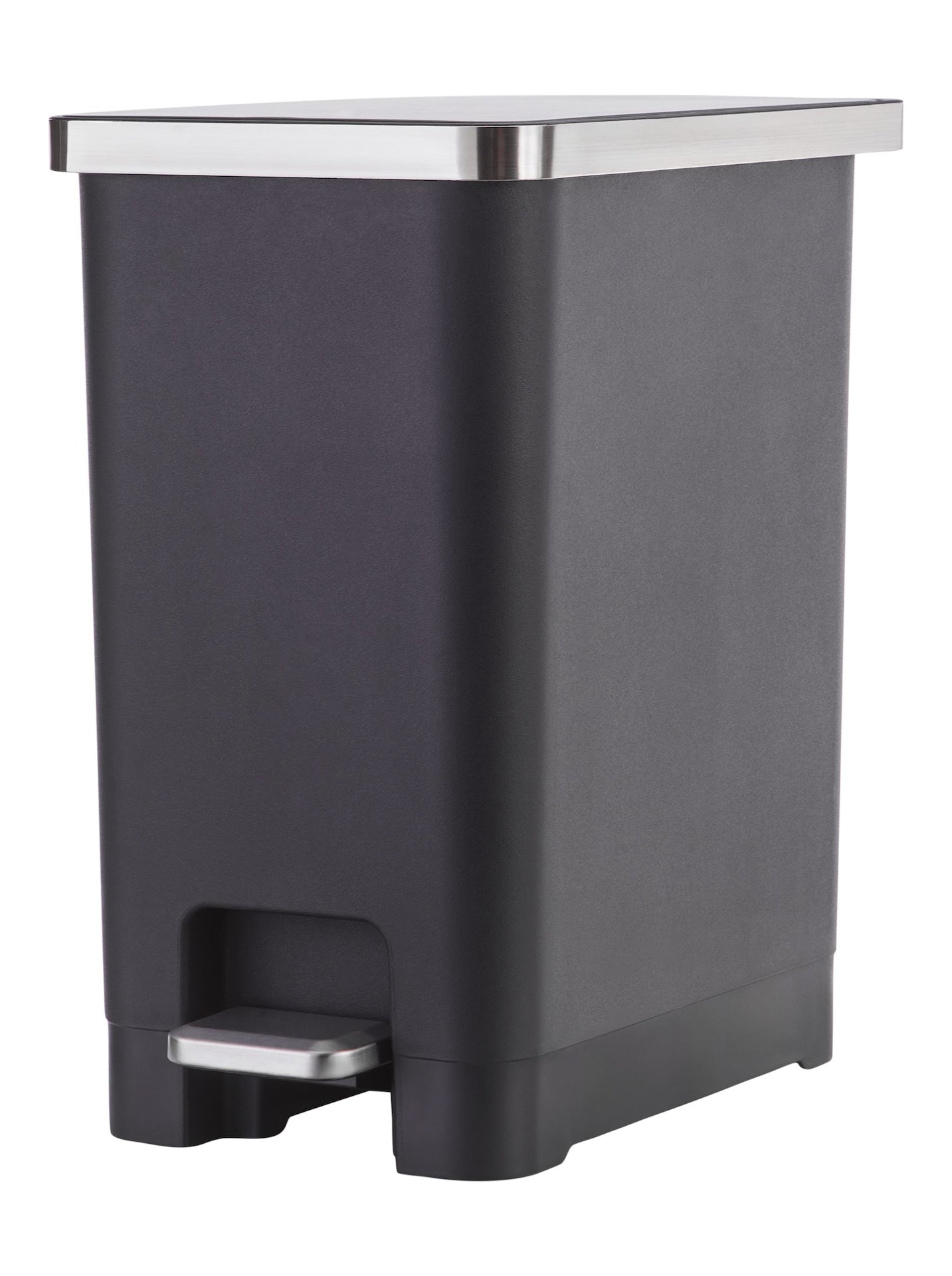 Type A Slim Black Resin Garbage Can, 15-L Q4C9 - product image 2