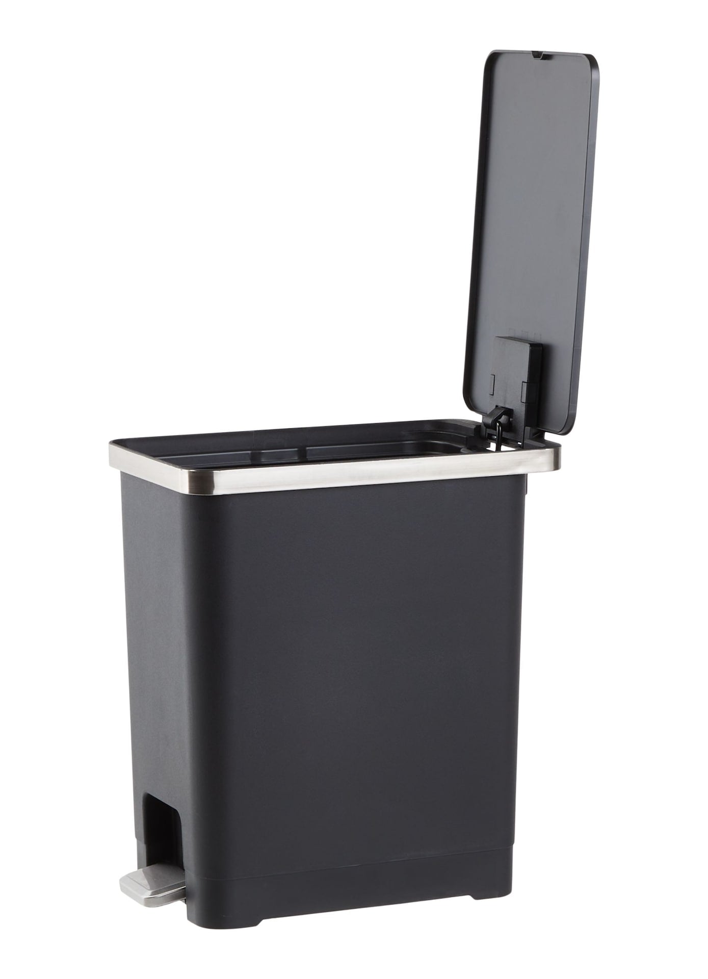 Type A Slim Black Resin Garbage Can, 15-L Q4C9 - product image 6