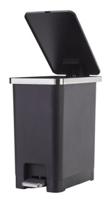 Type A Slim Black Resin Garbage Can, 15-L Q4C9 - product image 8