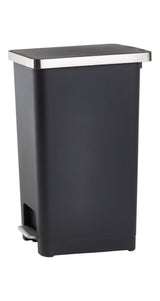 type A Slim Black Resin Garbage Can, 45-L N4P9 - product image 3
