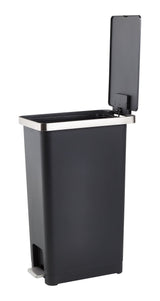type A Slim Black Resin Garbage Can, 45-L N4P9 - product image 5