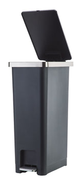 type A Slim Black Resin Garbage Can, 45-L N4P9 - product image 6
