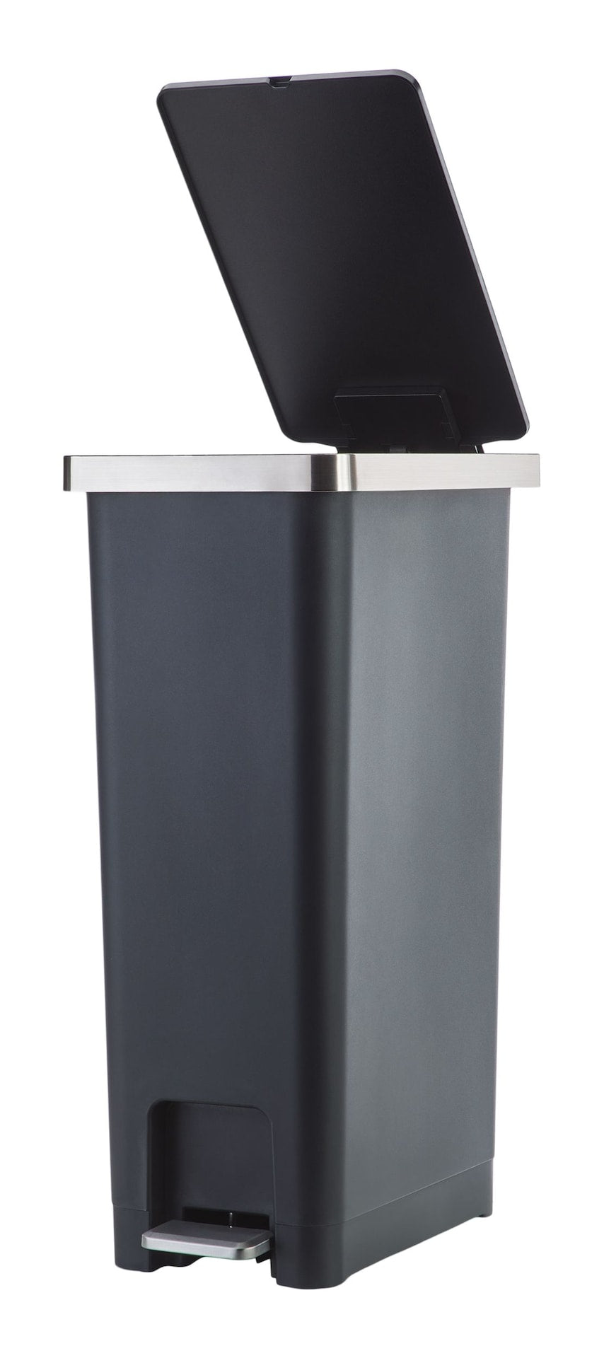 type A Slim Black Resin Garbage Can, 45-L N4P9 - product image 6