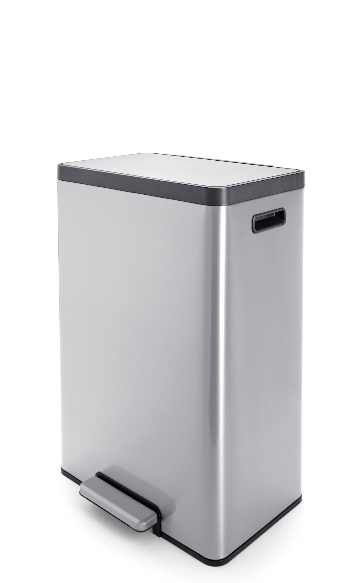 type A Stainless Steel Rectangular Dual Compartment Garbage Can, 2 x 20-L D5U6 - product image 1