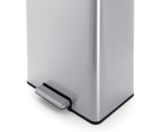 type A Stainless Steel Rectangular Dual Compartment Garbage Can, 2 x 20-L Q4M3 - product image 3