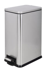 type A Stainless Steel Step Rectangular Garbage Can, 15-L Y8A6 - product image 1
