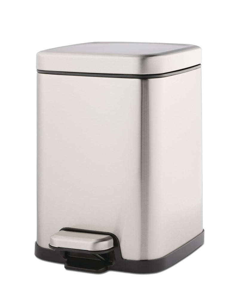 Type A Stella Stainless Steel Rectangular Step Indoor Refuse Container, B4-L Z6A3