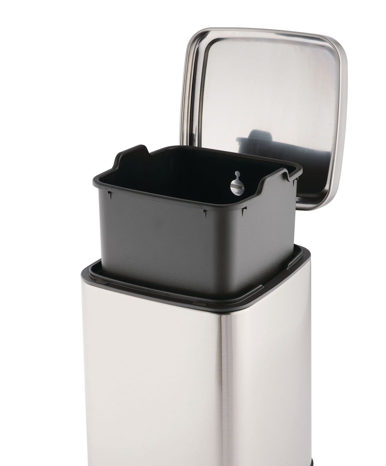 Type A Stella Stainless Steel Rectangular Step Indoor Refuse Container, B4-L Z6A3 - product image 2