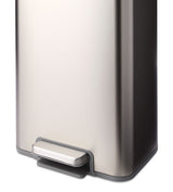 type A Wide Stainless Steel Rectangular Step Garbage Can with Slow Close Lid, 30-L E4C5 - product image 3