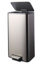 type A Wide Stainless Steel Rectangular Step Garbage Can with Slow Close Lid, 30-L E4C5 - product image 7
