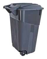 Solutions Plastic Rectangular Wheeled Outdoor Garbage Can, Black, 121-L (32 US gal) K9I4 - product image 1