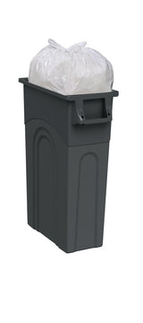 Solutions Plastic Tall Slim Rectangular Garbage Can, Black, 87-L Y7Z6 - product image 4