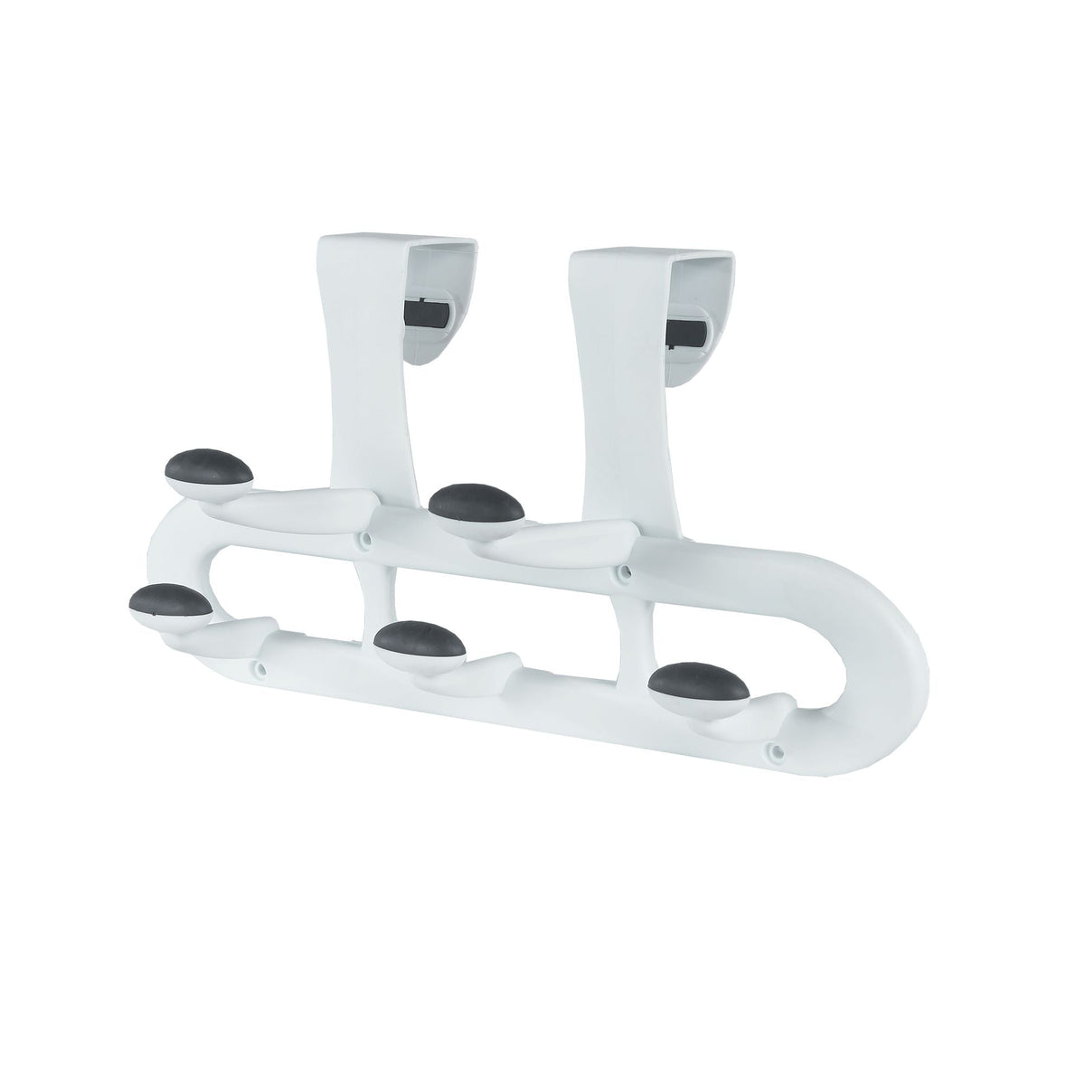 Plastic 5-Hook Over the Door Hook, White, 13-in A2I0 - product image 1