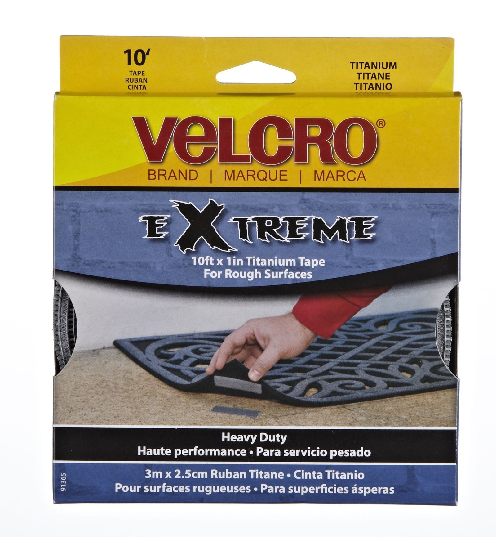 Heavy Duty UV-Resistant Extreme Titanium Strip Tape with Permanent Adhesive, 10-ft x 1in, 1-pk Y0A7 - product image 1