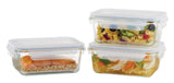 Glass Clip Lid Food Storage Container Set Leakproof, 980-mL, 3 Count H7T9 - product image 1