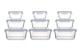 Square Glass Food Storage Container Set, 18-pc I9J4 - product image 1