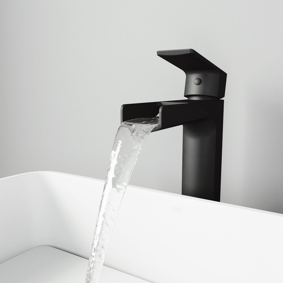 Amada Single Handle Vessel Sink Bathroom Faucet, Matte Black W4B5 - product image 8
