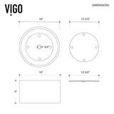 Anvil Matte Stone Round Composite Vessel Bathroom Sink/Basin with Deep Bowl, White Y9K6 - product image 7