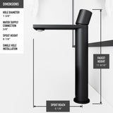 Anvil MatteStone Round White Composite Bathroom Sink/Basin Set with Gotham Faucet and Pop-Up Drain P2D3 - product image 7