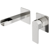 Atticus Brushed Nickel Wall Mount Bathroom Faucet X7G3 - product image 1