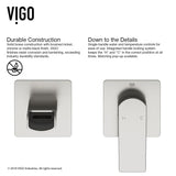 Atticus Brushed Nickel Wall Mount Bathroom Faucet X7G3 - product image 3