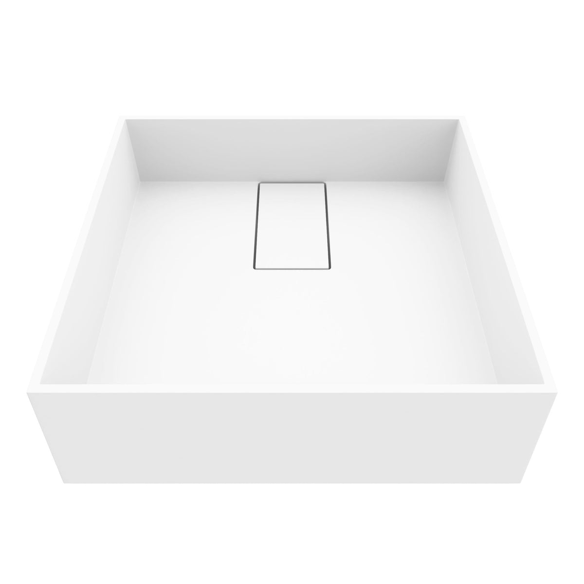 Bryant MatteStone 15x15-in Deep White Bathroom Sink/Basin with Square Vessel P5T7 - product image 1