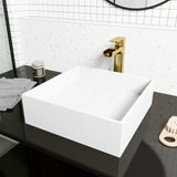 Bryant MatteStone 15x15-in Deep White Bathroom Sink/Basin with Square Vessel X9O2 - product image 5