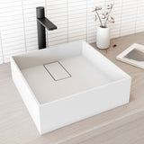 Bryant MatteStone 15x15-in Deep White Bathroom Sink/Basin with Square Vessel X9O2 - product image 7
