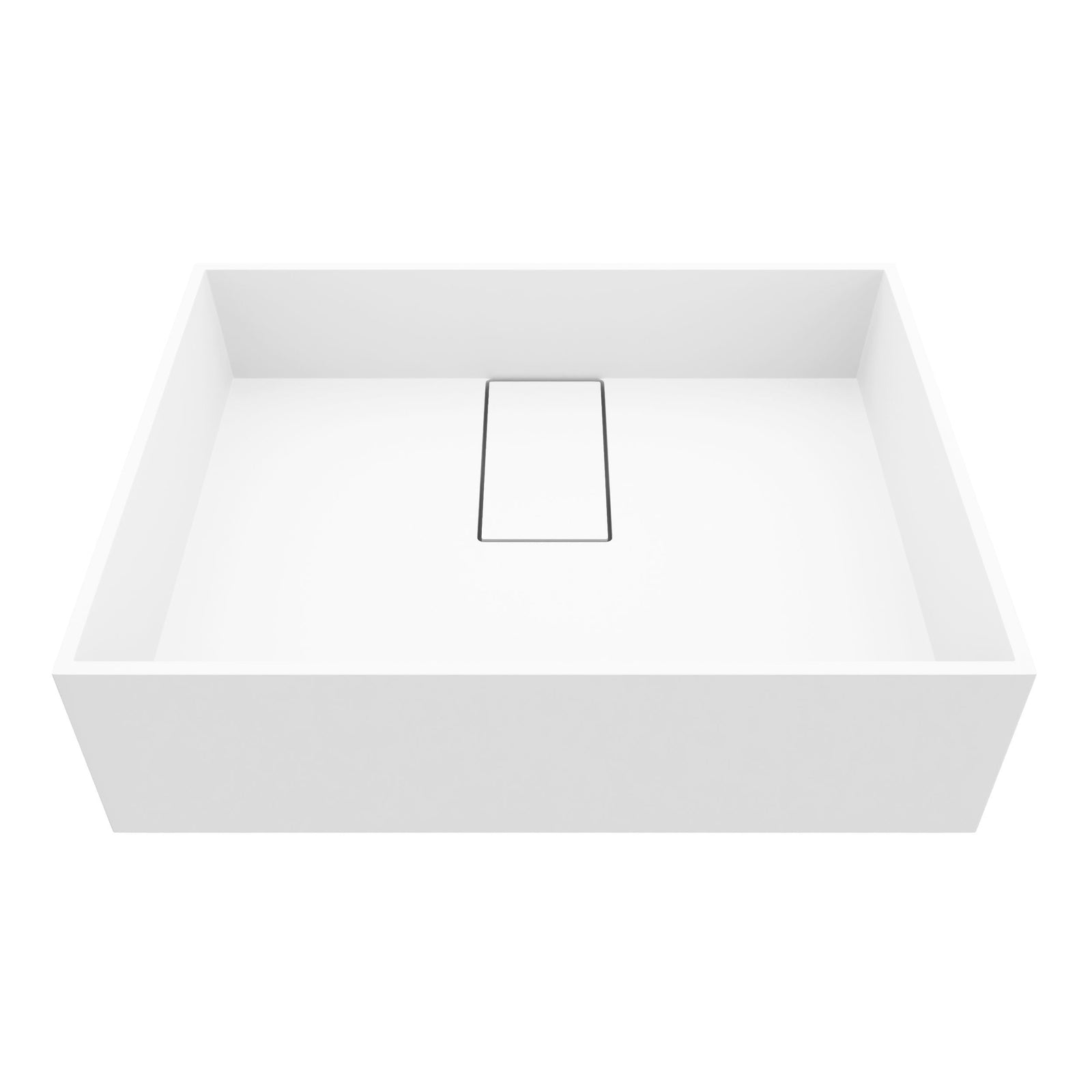 Bryant MatteStone 17x13-in Deep White Bathroom Sink/Basin with Rectangular Vessel C8J1 - product image 1