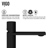 Cavalli MatteShell Matte Black Bathroom Sink/Basin Set with Gotham Faucet and Round Glass Vessel G7N1 - product image 5