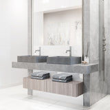 Coca Gothic ConcretoStone 19x15-in Deep Grey Bathroom Sink/Basin with Rectangular Vessel F3M9 - product image 4