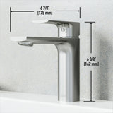 Davidson Single Handle Single Hole Bathroom Sink Faucet, WaterSense Certified, Brushed Nickel D7J5 - product image 3