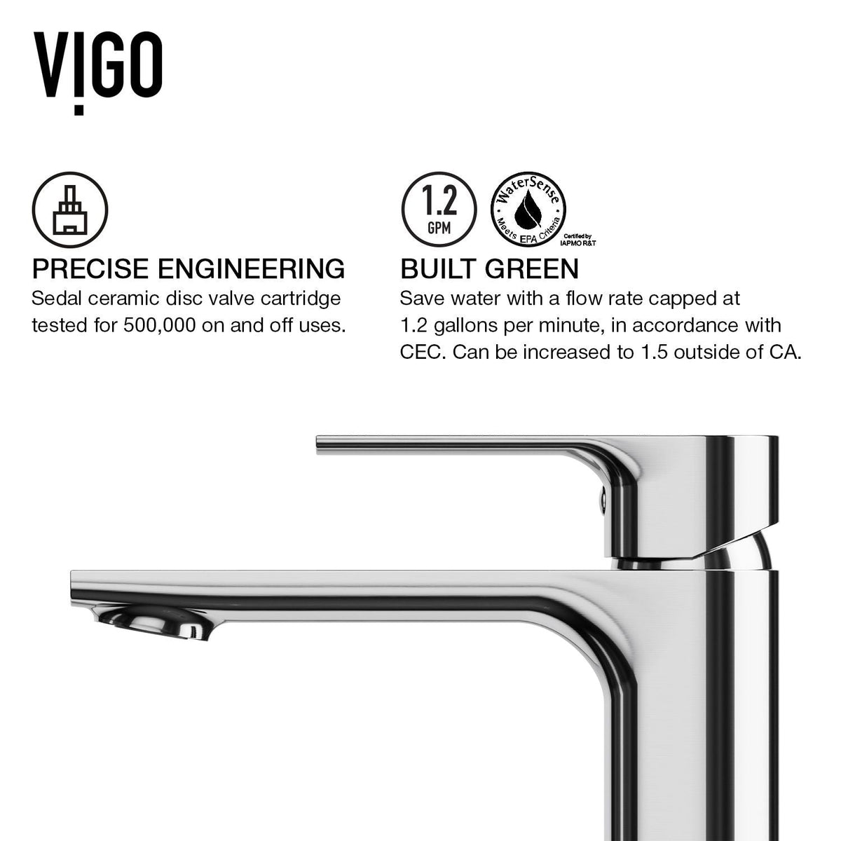 Davidson Single Handle Single Hole Bathroom Sink Faucet, WaterSense Certified, Chrome J1O9 - product image 6
