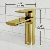 Davidson Single Handle Single Hole Bathroom Sink Faucet, WaterSense Certified, Matte Gold C9R1 - product image 3