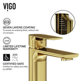 Davidson Single Handle Single Hole Bathroom Sink Faucet, WaterSense Certified, Matte Gold C9R1 - product image 6