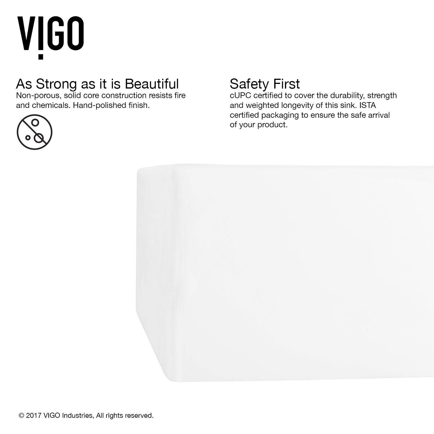 Dianthus Matte Stone Square Vessel Bathroom Sink, Above-Counter Installation, White W3P6 - product image 4