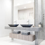 Duomo Gothic ConcretoStone 18x13-in Deep Grey Bathroom Sink/Basin with Rectangular Vessel B3O5 - product image 8