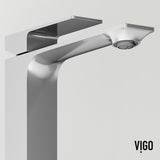 Duomo Gothic ConcretoStone Grey Bathroom Sink/Basin Set with Dunn Faucet and Rectangular Vessel Y2C4 - product image 7