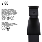 Duris Single Handle Vessel Sink Bathroom Faucet with Deck Plate, Matte Black U9S4 - product image 6