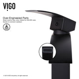 Duris Single Handle Vessel Sink Bathroom Faucet with Deck Plate, Matte Black J1T9 - product image 7