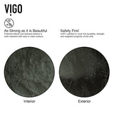 Glass Grey Onyx Bathroom Sink/Basin Set with Linus Faucet and Round Vessel X0X2 - product image 4