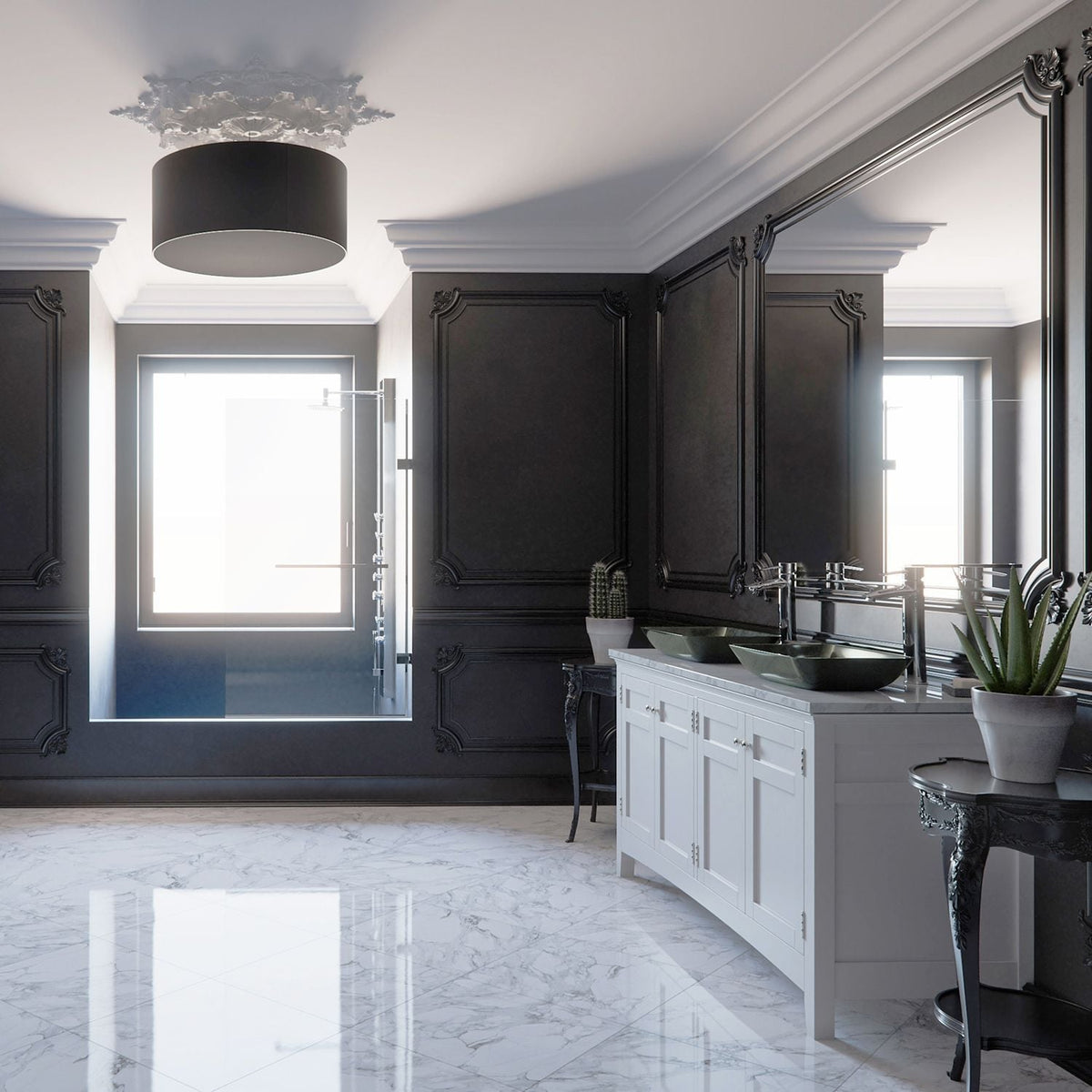 Glass Rectangular Vessel Bathroom Sink/Basin, Grey Onyx S2S2 - product image 6