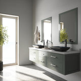 Glass Rectangular Vessel Bathroom Sink/Basin, Turquoise V6U1 - product image 8