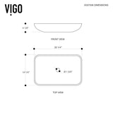 Glass Rectangular Vessel Bathroom Sink/Basin with Rounded Edges & Deep Bowl, Copper M6Z3 - product image 8