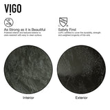 Glass Round Vessel Bathroom Sink/Basin with Deep Bowl, Gray A8O2 - product image 4