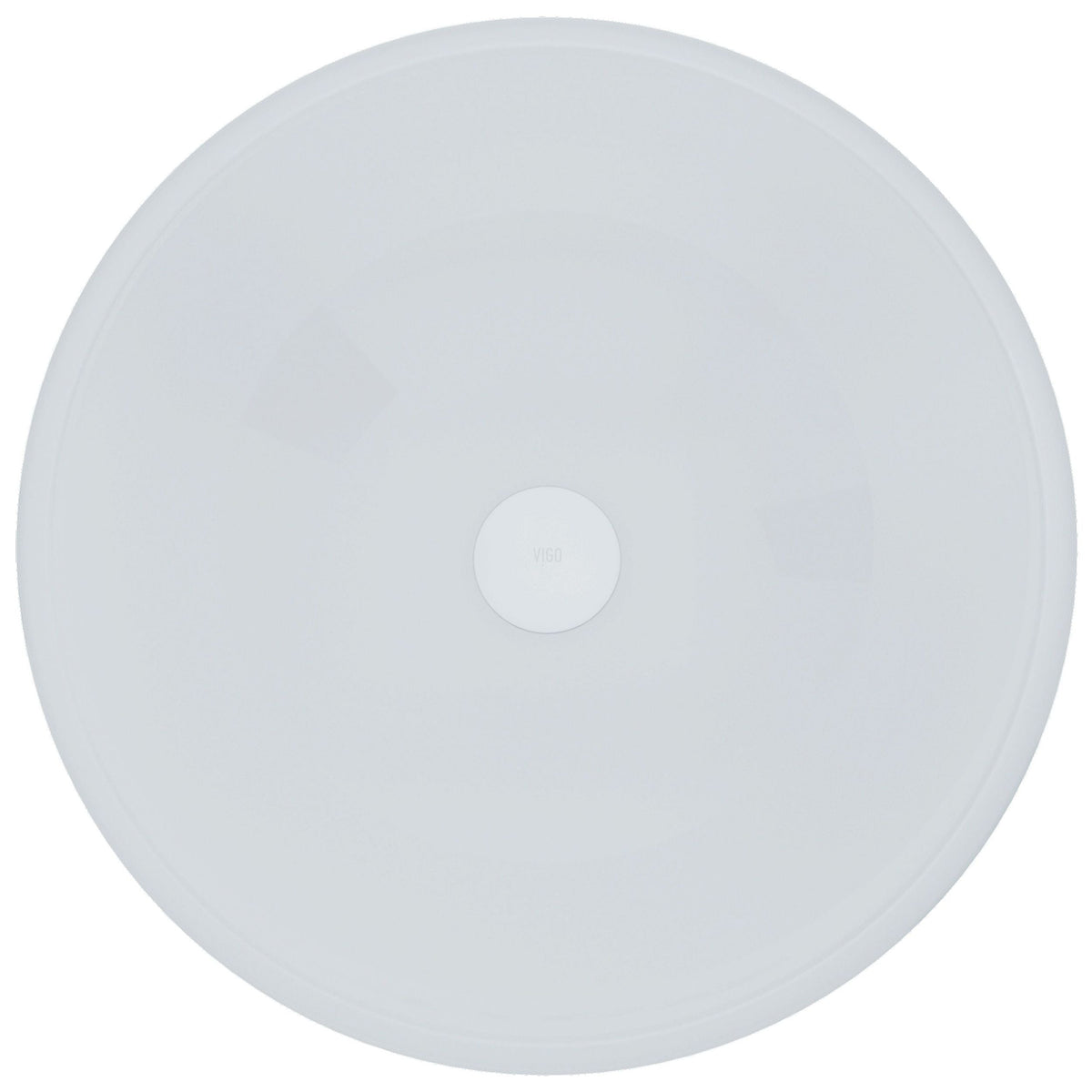 Glass Round Vessel Bathroom Sink/Basin with Rounded Edges & Deep Bowl, White Y0K1 - product image 1