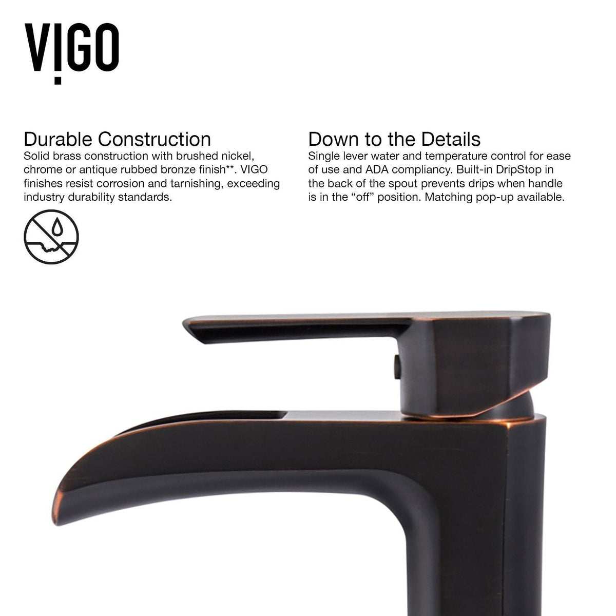 Glass Russet Brown Bathroom Sink/Basin Set with Niko Faucet and Round Vessel T4O9 - product image 6