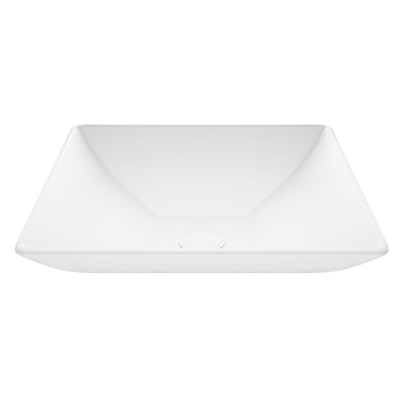 Hibiscus Matte Stone Round Vessel Bathroom Sink/Basin, Above-Counter Installation, White X4P0