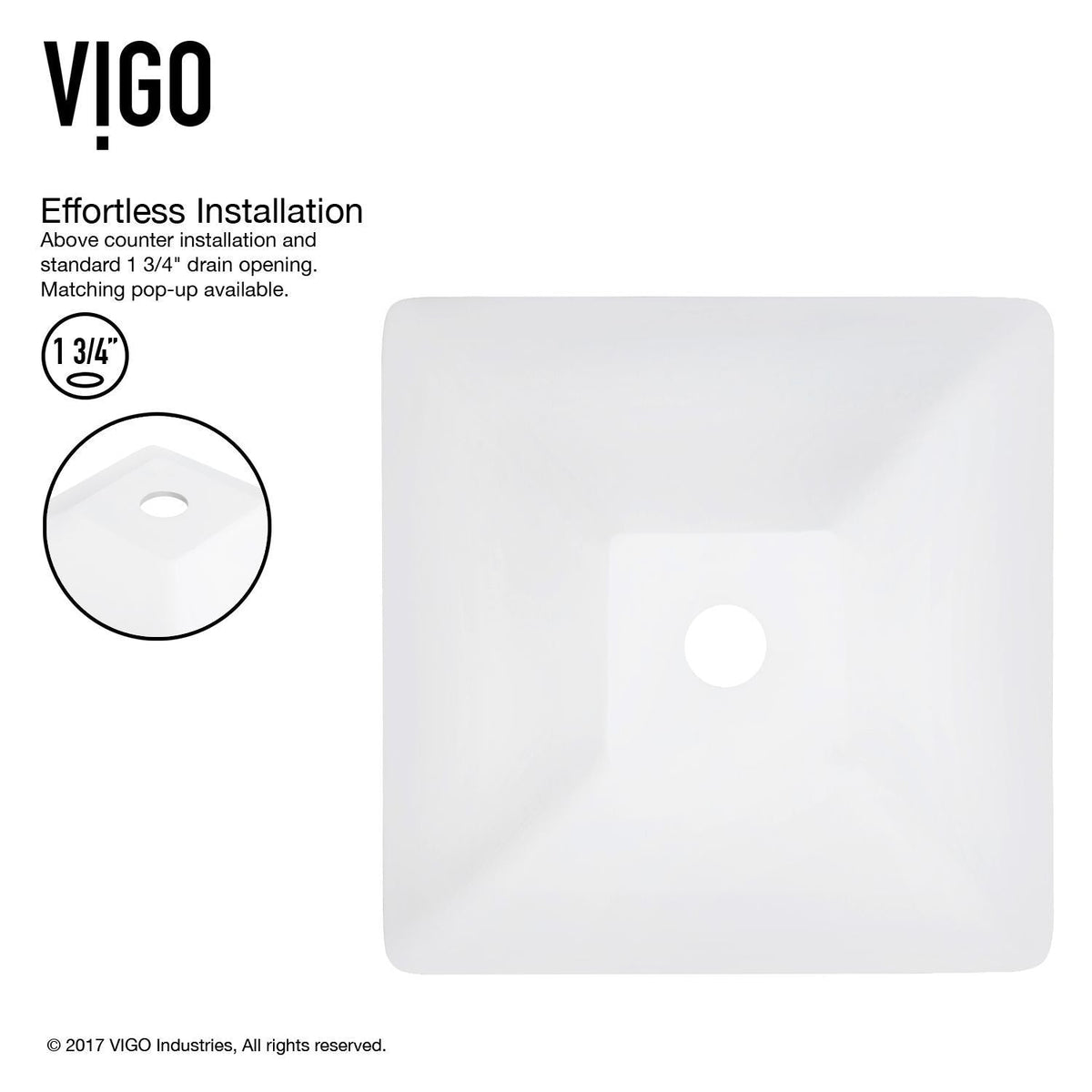 Hibiscus Matte Stone Round Vessel Bathroom Sink/Basin, Above-Counter Installation, White X4P0 - product image 3