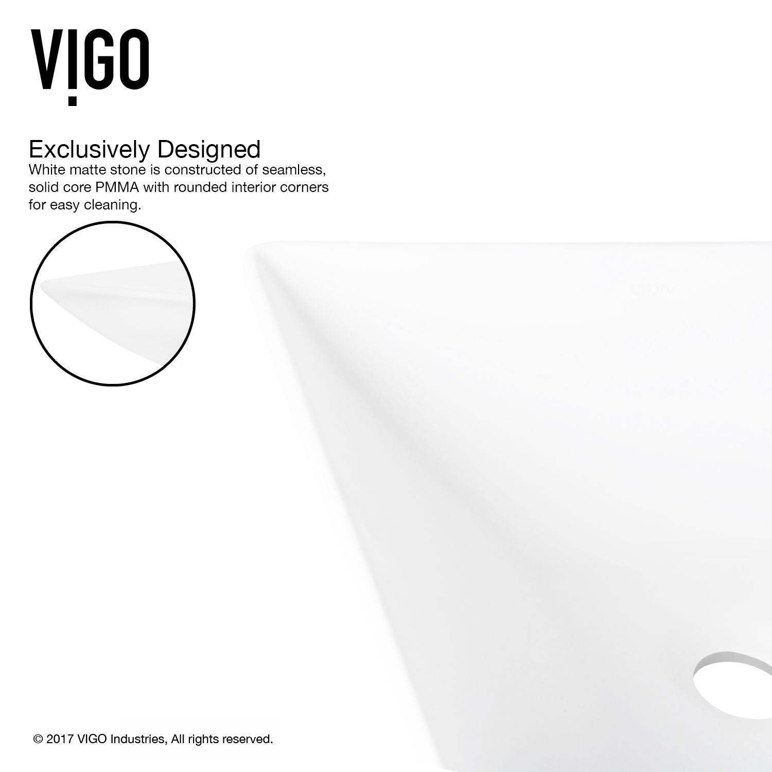 Hibiscus Matte Stone Round Vessel Bathroom Sink/Basin, Above-Counter Installation, White X4P0 - product image 4